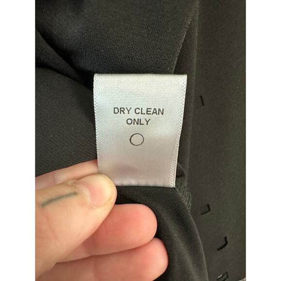 IC by Connie K Black 3/4 Eyelet Sleeve Tunic Top XL Mature - Picture 8 of 8